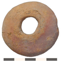 Spindle whorl, Site 24, Unit 110 F2 , 17th century